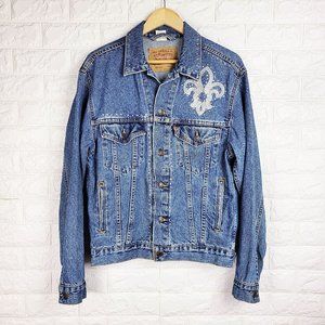 Levi's Easy Trucker Fleur de Lis Denim Jacket S